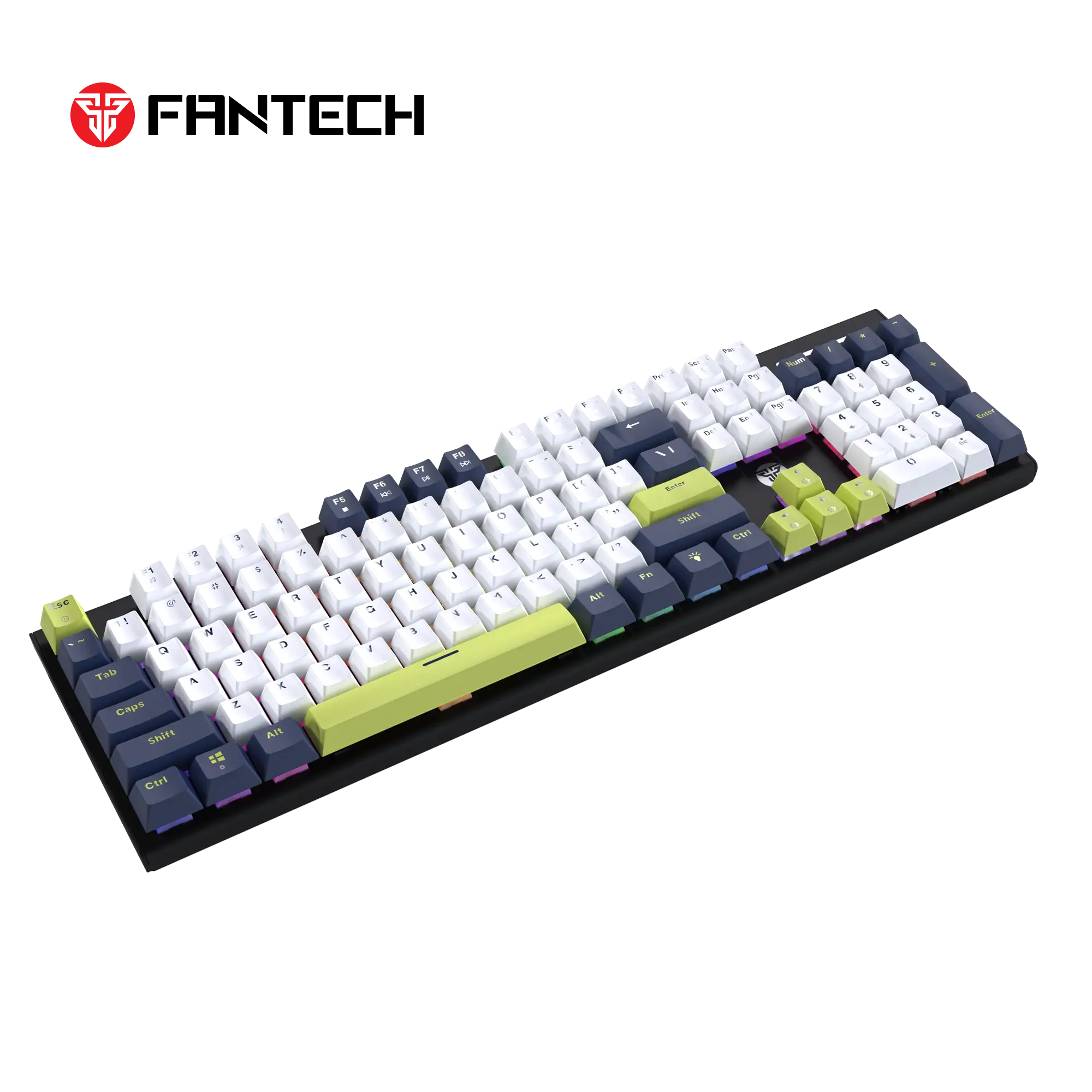 Fantech MK878S ATOM104S Mechanical Gaming Keyboard Mori Edition - White