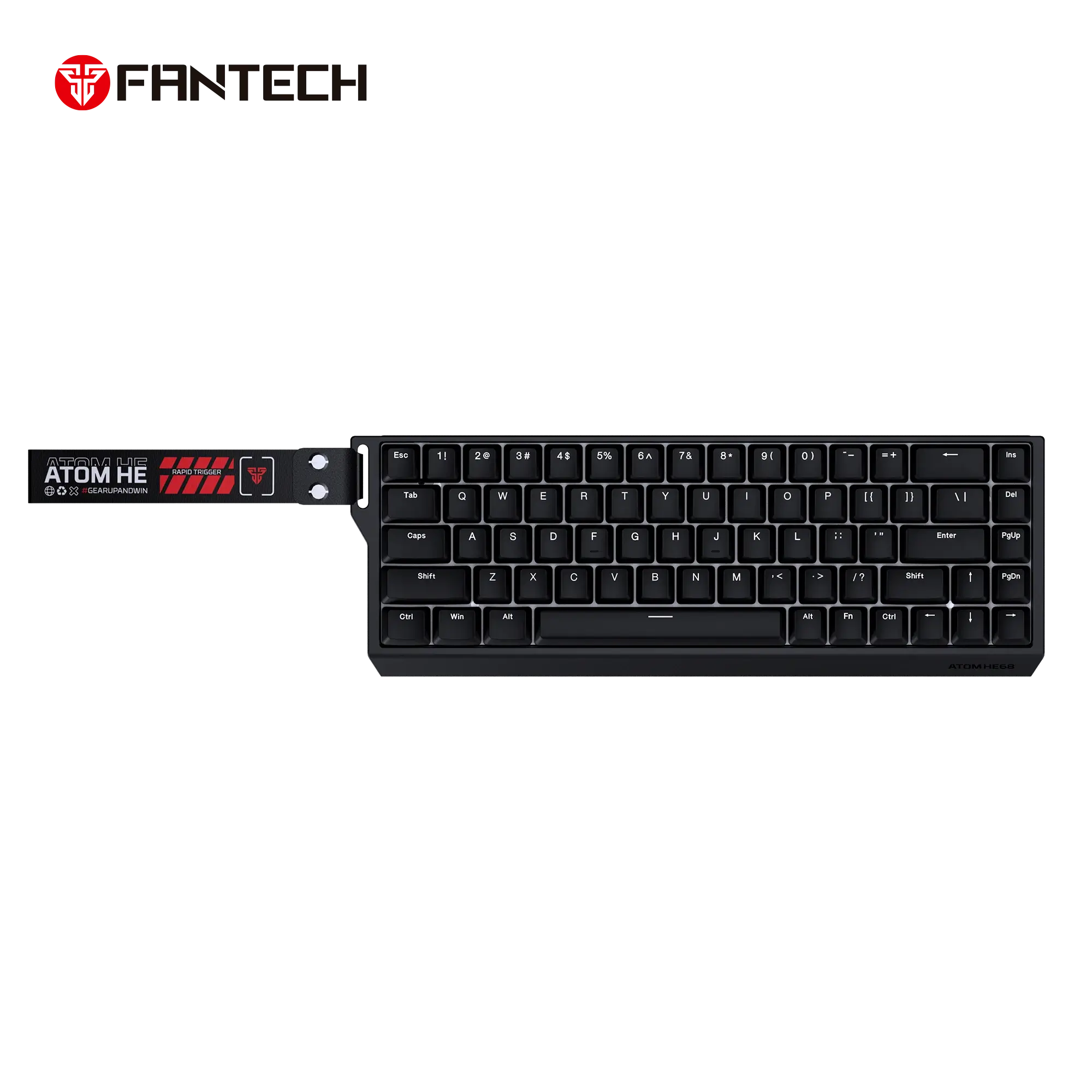 FANTECH MK811 ATOM HE86 MAGNETIC EMERALD BLACK GAMING KEYBOARD
