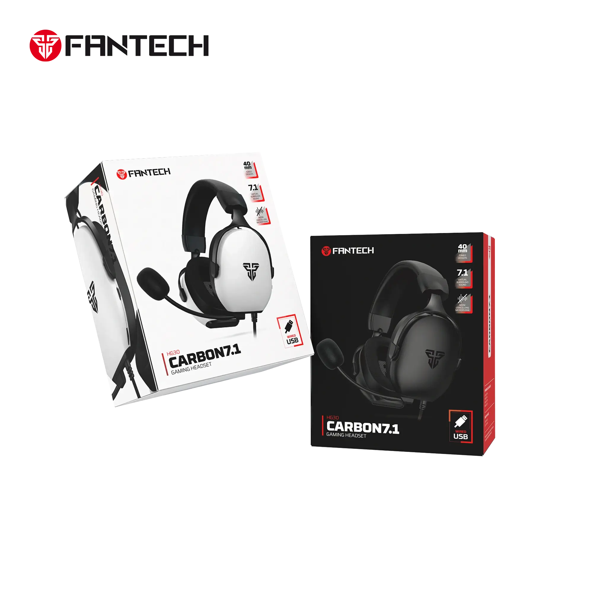 FANTECH HG30 CARBON 7.1 Gaming Headset – Black