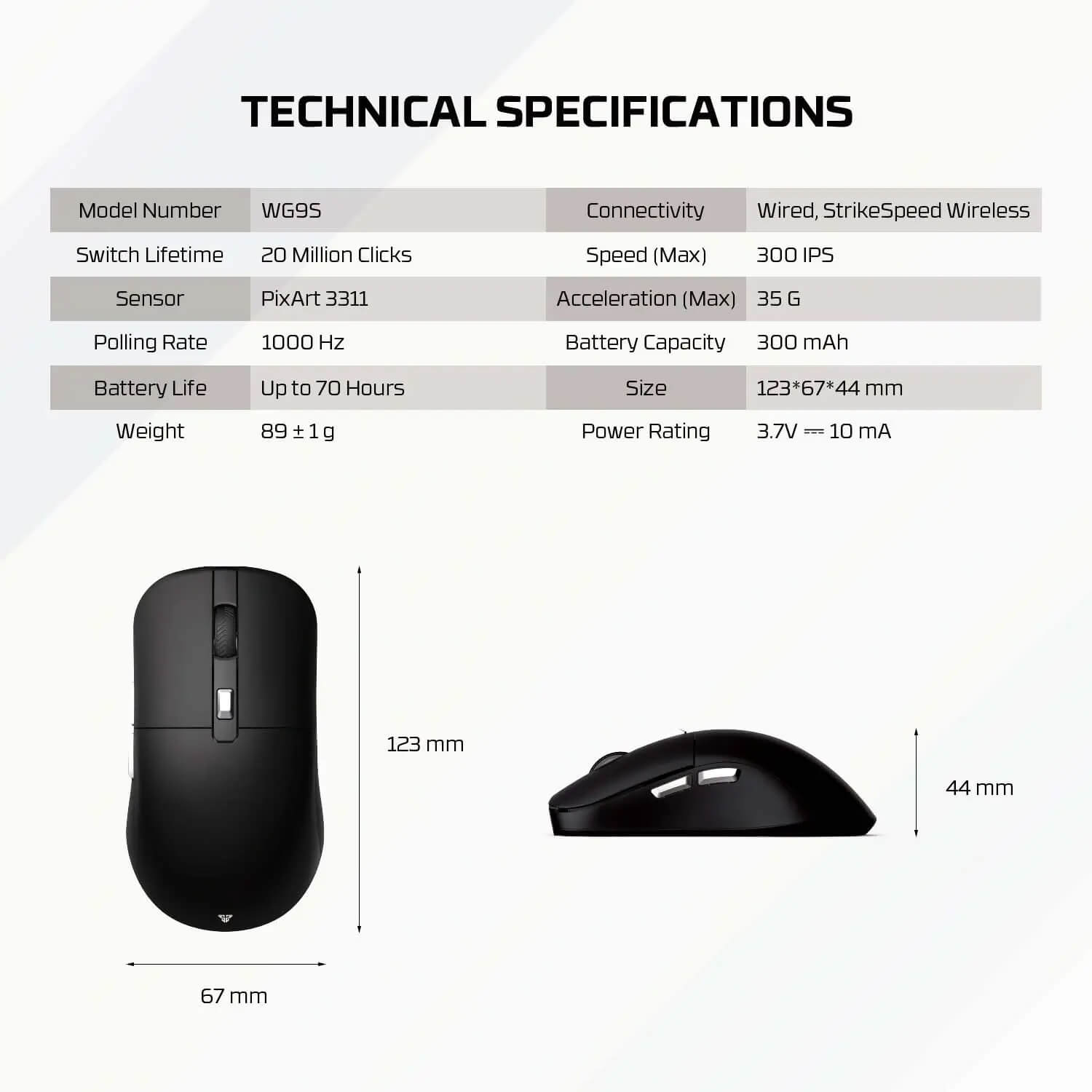 FANTECH KANATA S WG9S WIRELESS GAMING MOUSE