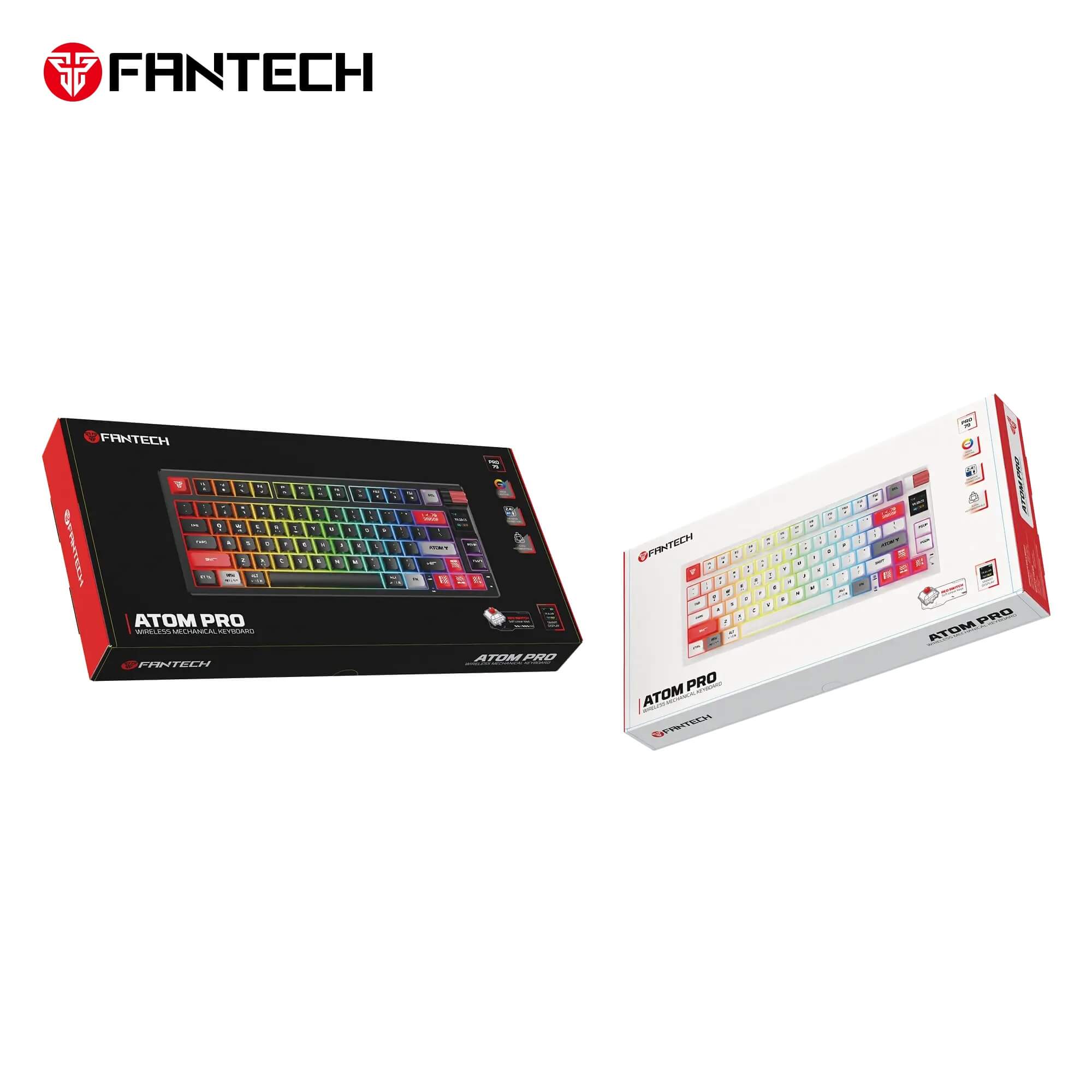 FANTECH MK917 ATOM PRO79 WIRELESS MECHANICAL GAMING KEYBOARD WHITE