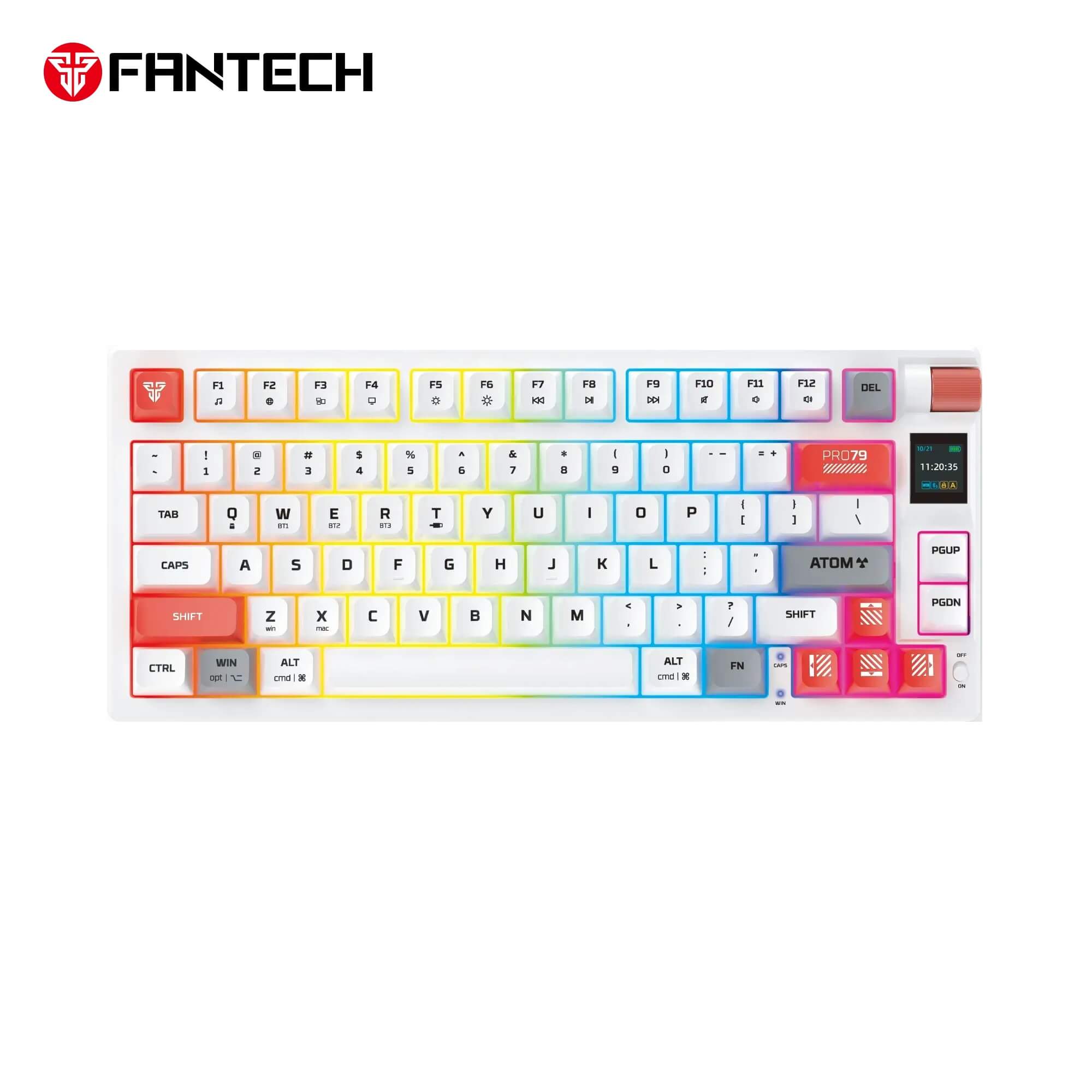 FANTECH MK917 ATOM PRO79 WIRELESS MECHANICAL GAMING KEYBOARD WHITE