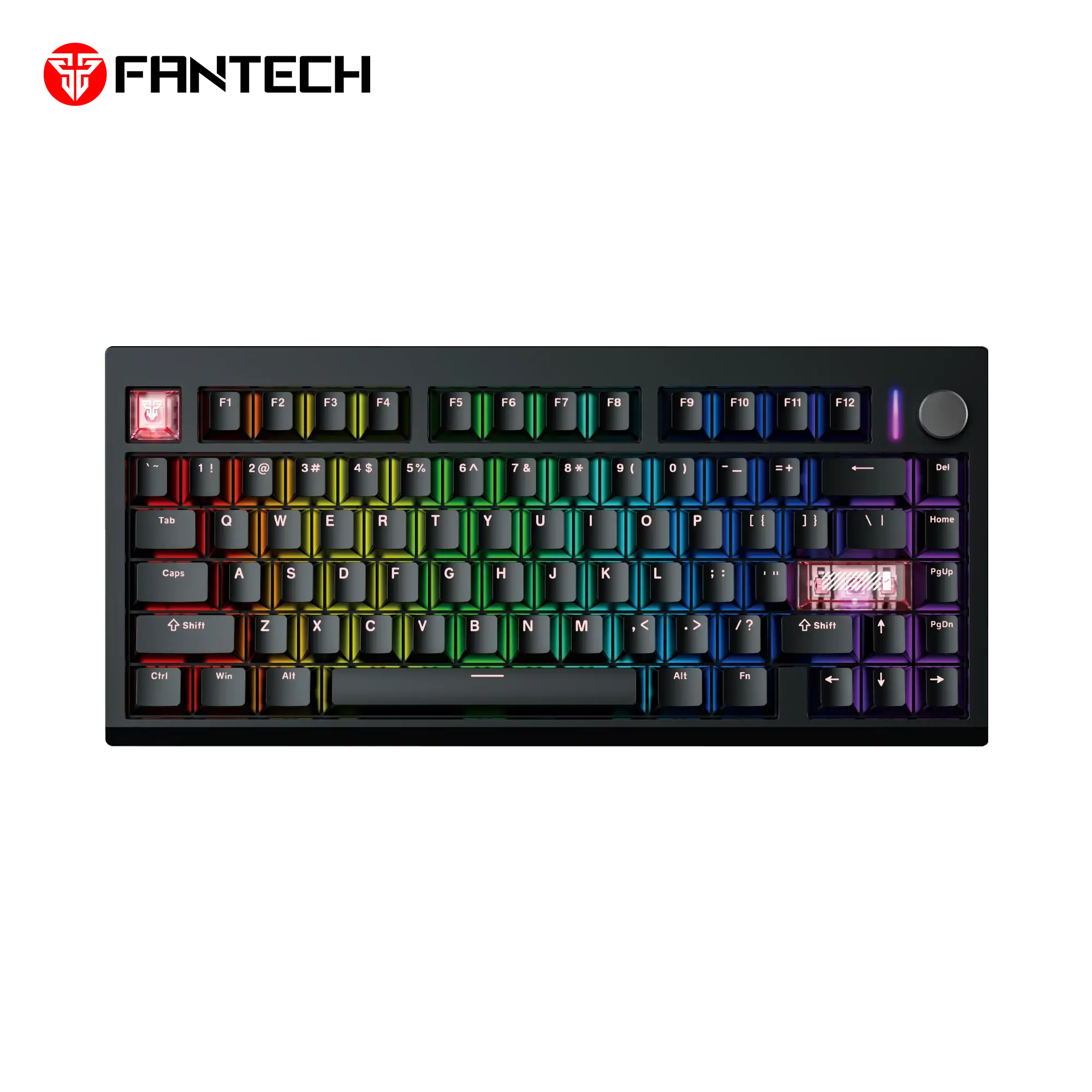 FANTECH MK921 MAX FIT QMK WIRELESS MECHANICAL KEYBOARD BLACK WHITE SWITCH
