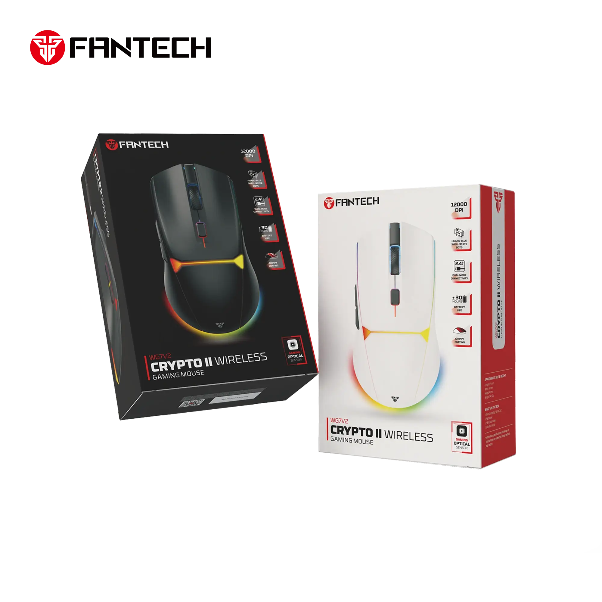 FANTECH WG7V2 CRYPTO II WIRELESS GAMING MOUSE