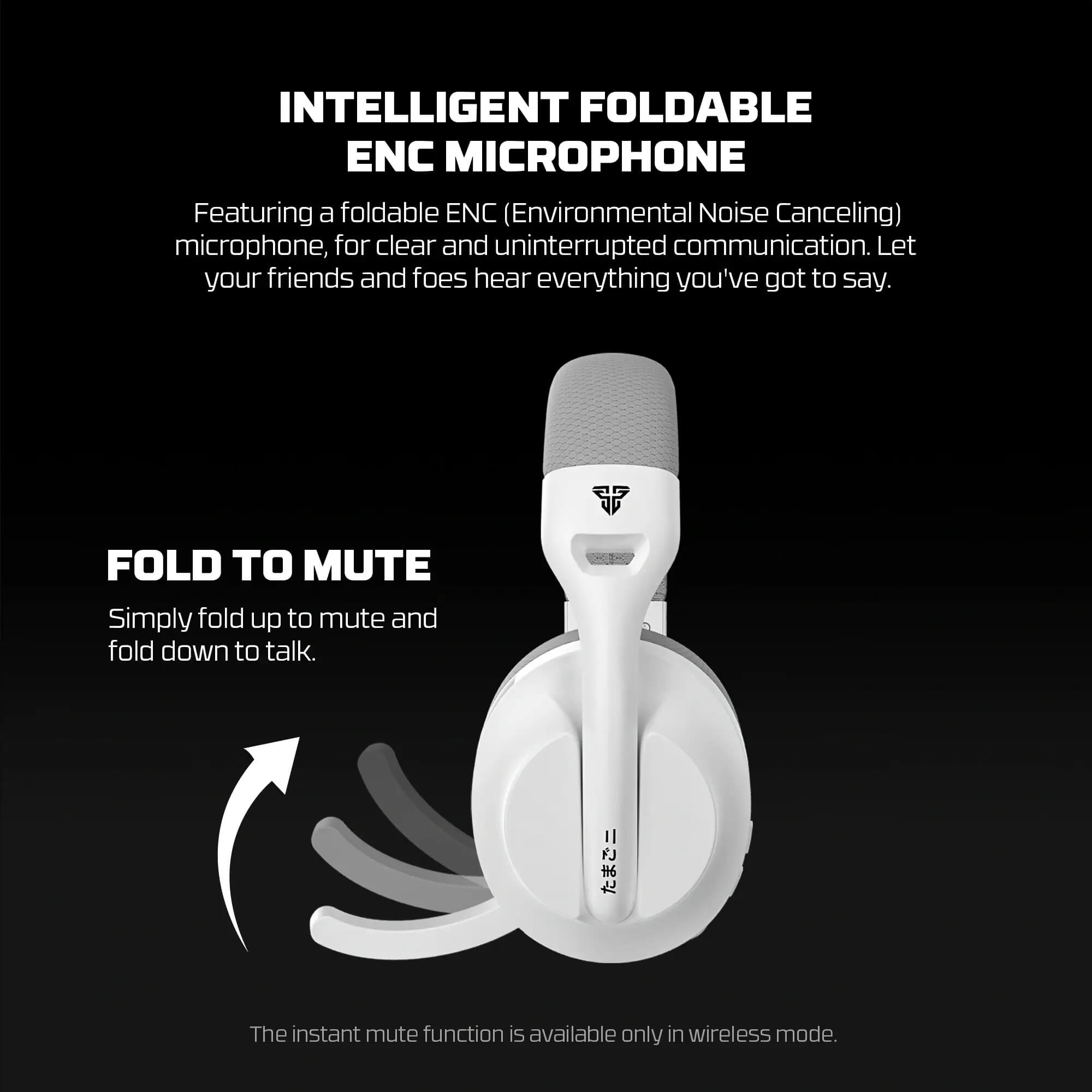 FANTECH WHG04 TAMAGO II MULTI-PLATFORM WIRELESS GAMING HEADSET WHITE