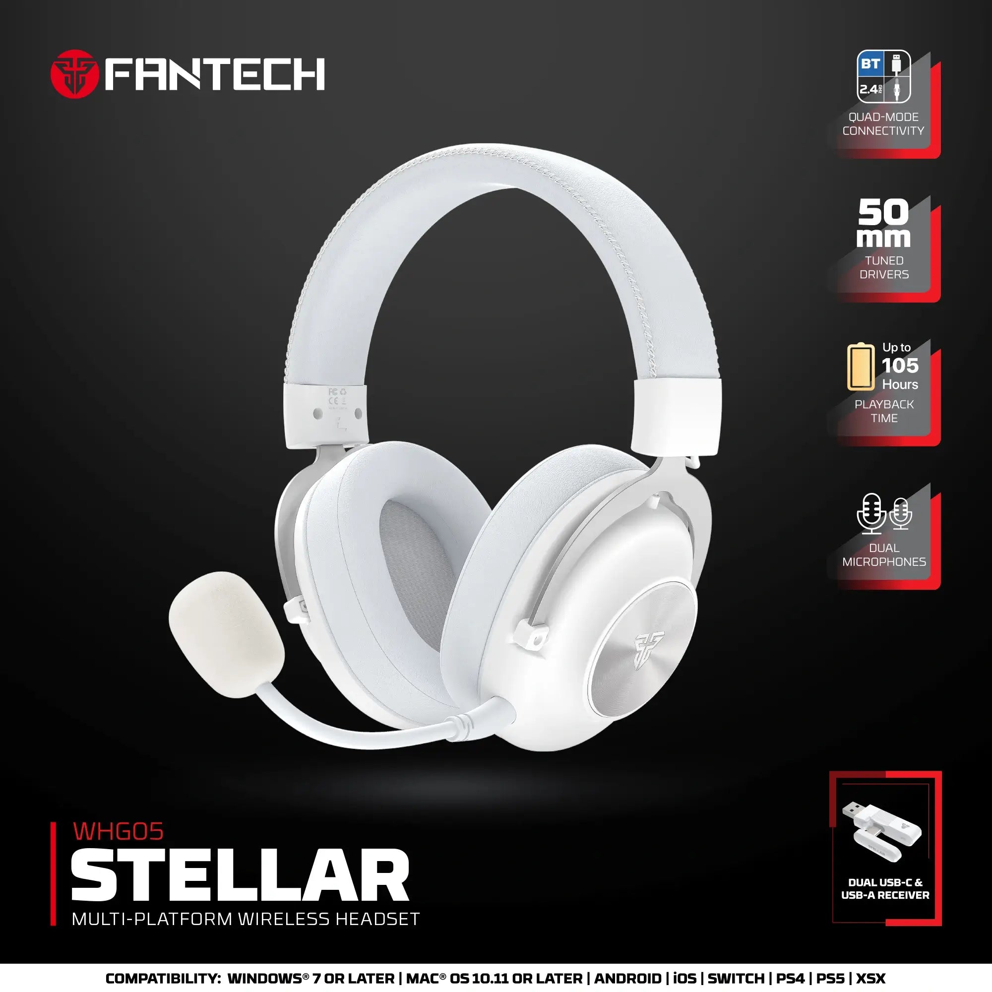 FANTECH WHG05 STELLAR WIRELESS HEADSET