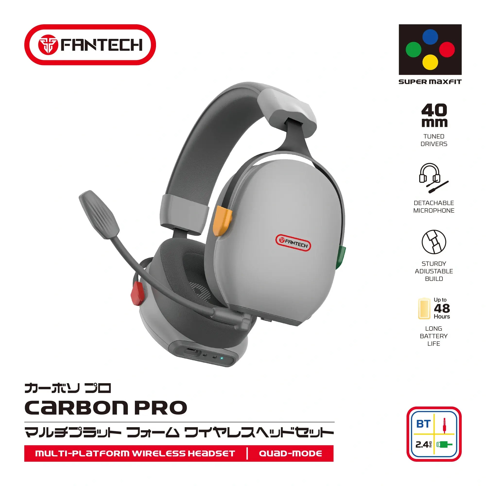 FANTECH WHG06 CARBON PRO WIRELESS GAMING HEADSET