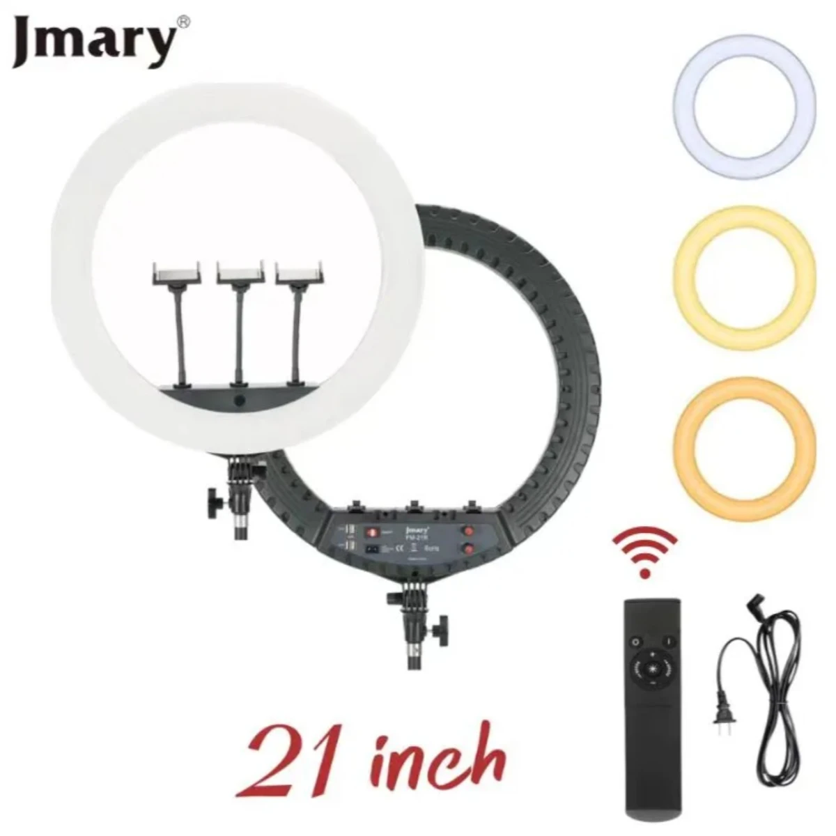 Jmary Selfie FM-21R Ring Light 21 Inch With Remote, 72W