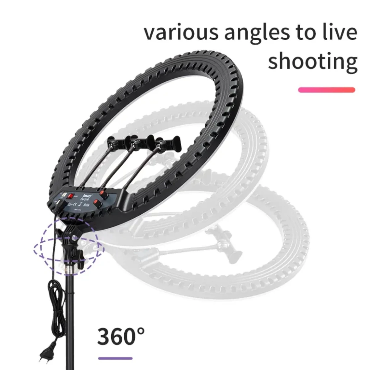 Jmary Selfie FM-21R Ring Light 21 Inch With Remote, 72W
