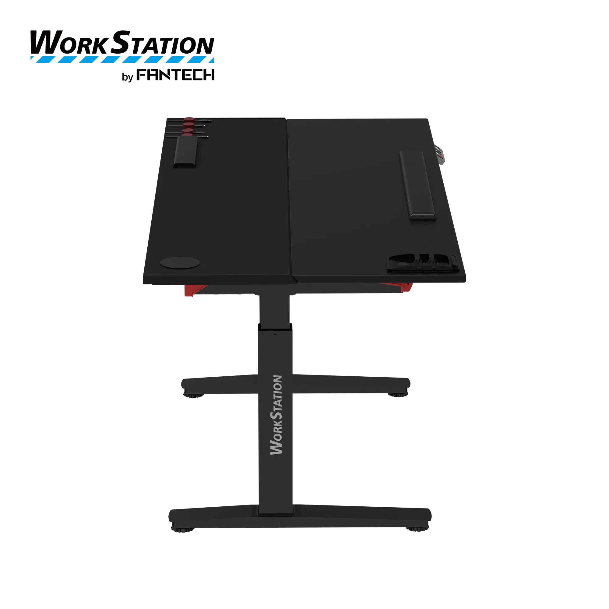 FANTECH DW314 WORK STATION DUAL-MOTOR ADJUSTABLE RISING DESK-ZURICH - BLACK