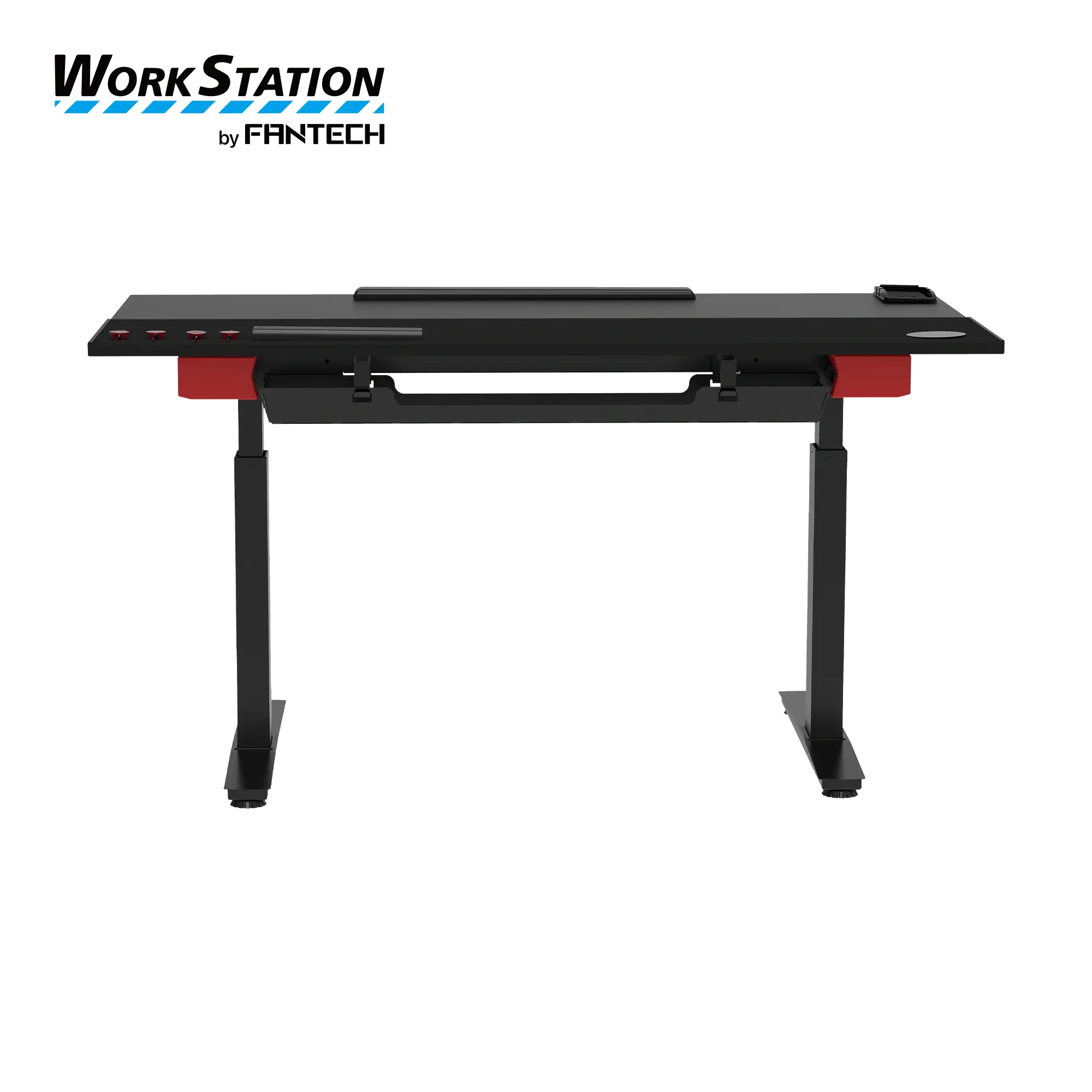 FANTECH DW314 WORK STATION DUAL-MOTOR ADJUSTABLE RISING DESK-ZURICH - BLACK