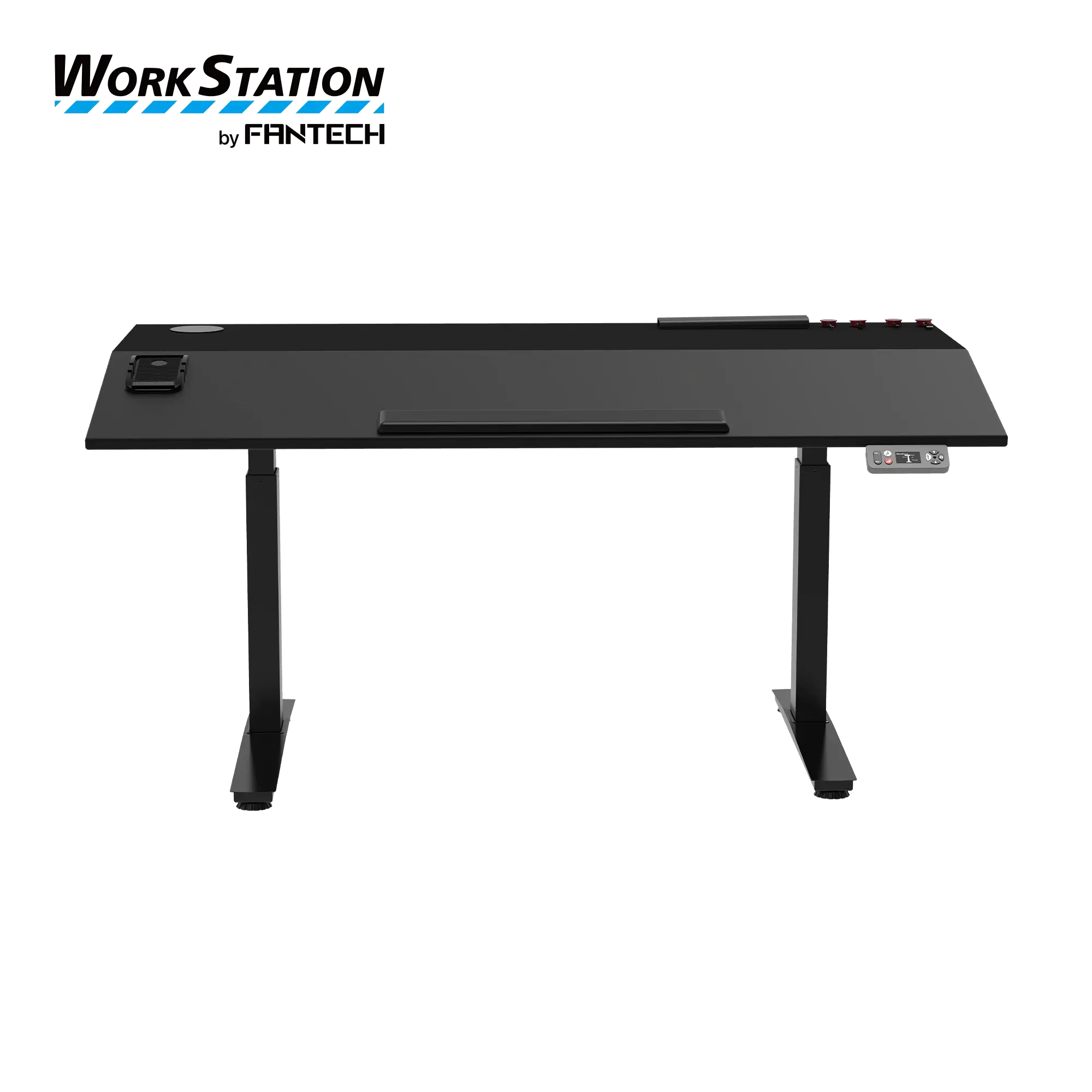 FANTECH DW314 WORK STATION DUAL-MOTOR ADJUSTABLE RISING DESK-ZURICH - BLACK