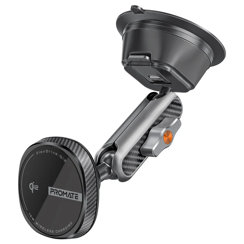 Promate FlexDrive-Qi2 FlexiGrip 15W MagSafe Compatible Qi2 Wireless Charger