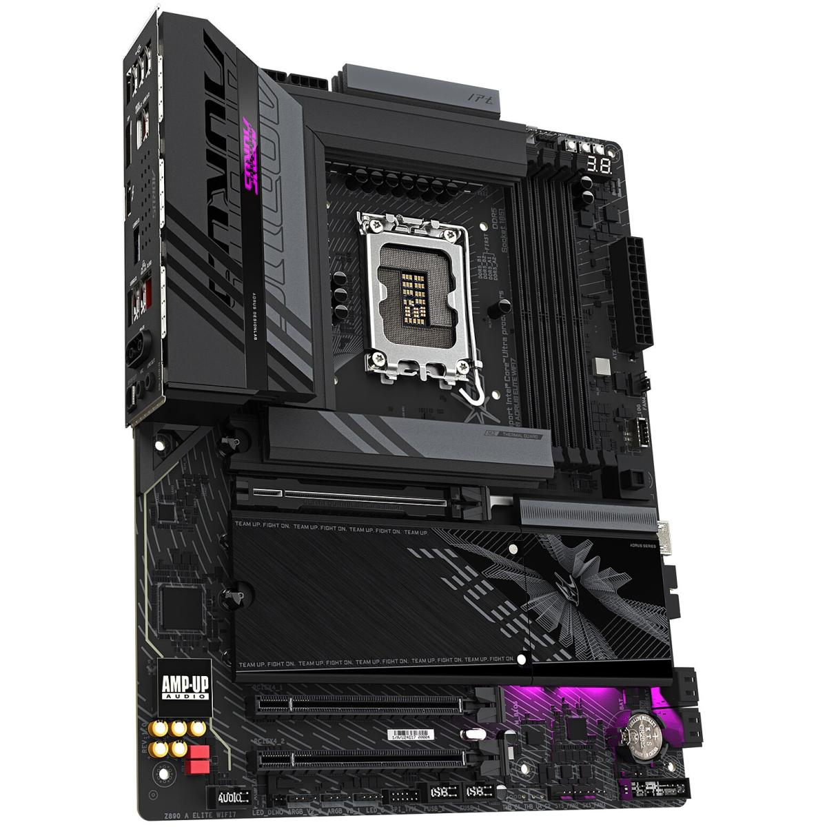 GIGABYTE Z890 AORUS ELITE WIFI7, Intel Core Ultra (Series 2), LGA 1851/DDR5/PCIe 5.0/4xM.2 - ATX Gaming Motherboard