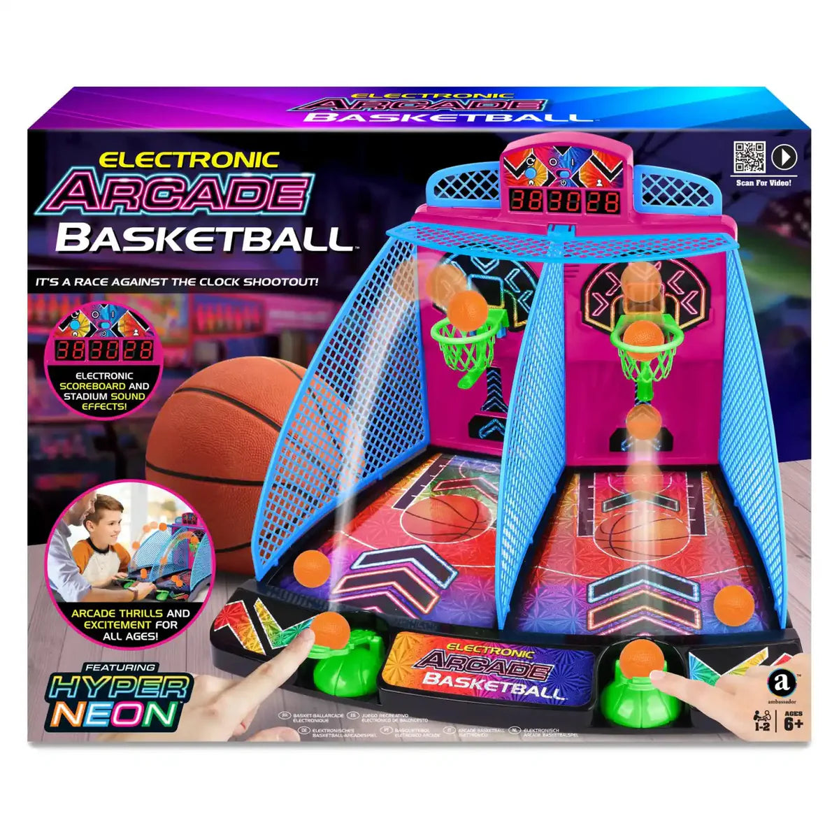 AMBASSADOR ELECTRONIC ARCADE BASKETBALL HYPER NEON SERIES&nbsp;