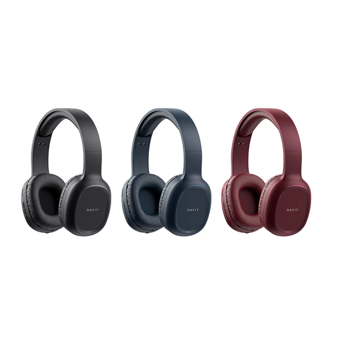 HAVIT H2590BT PRO Bluetooth Foldable Headset - Red