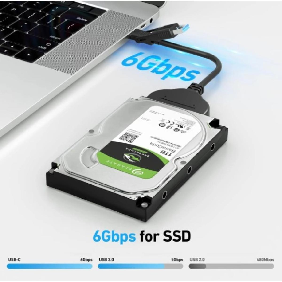 Haing USB 3.0&TYPE C A To 3.5''/2.5