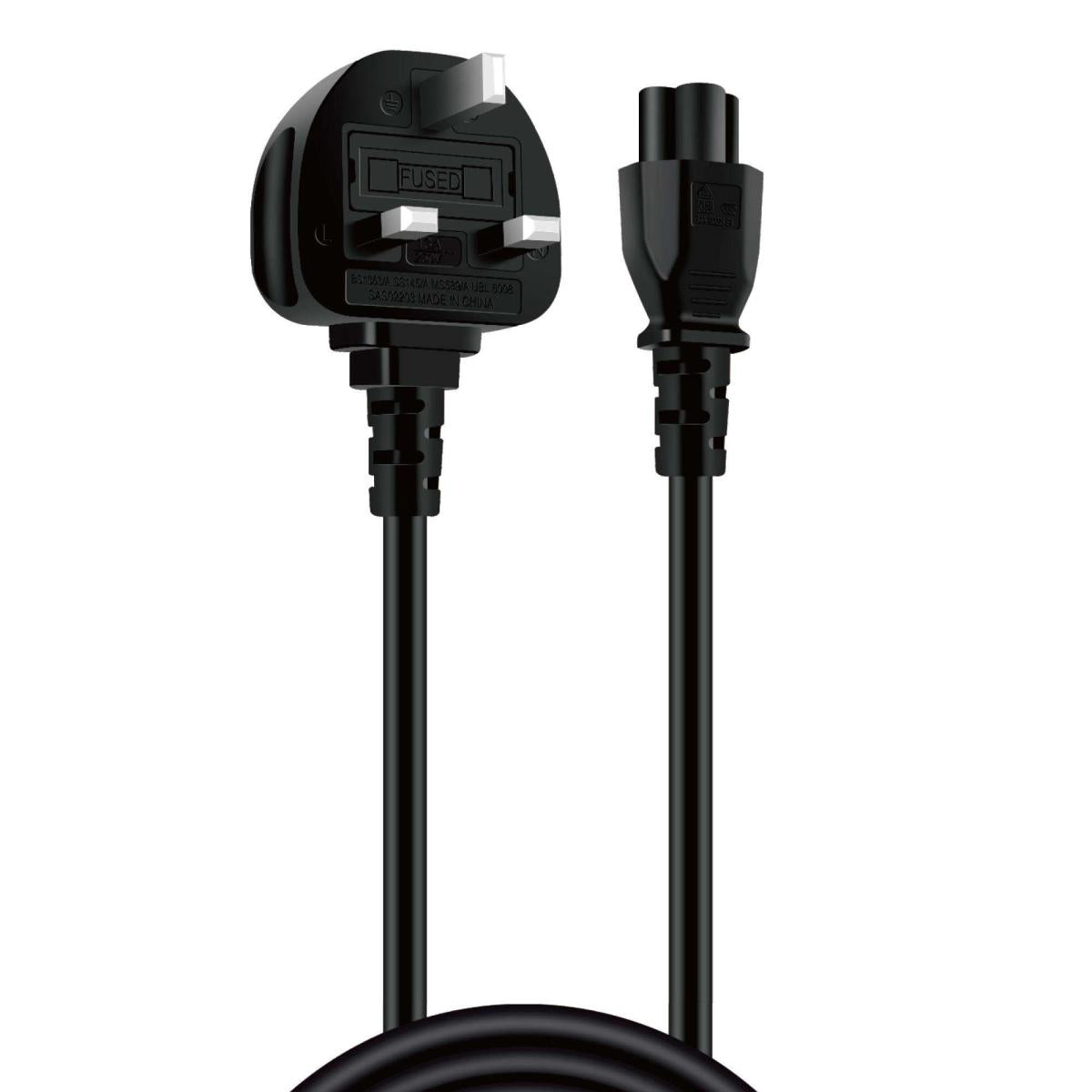 HAING HI-1034-UPC-150C UK 3 Pin to C5 Power Cable 1.5M HAING HI-1034-UPC-150C UK 3 Pin to C5 Power Cable 1.5M