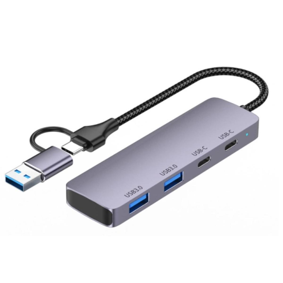 HAING HI-3002-TUH Type-C USB 3.0 Multifunctional 4 Port Adapter Hub