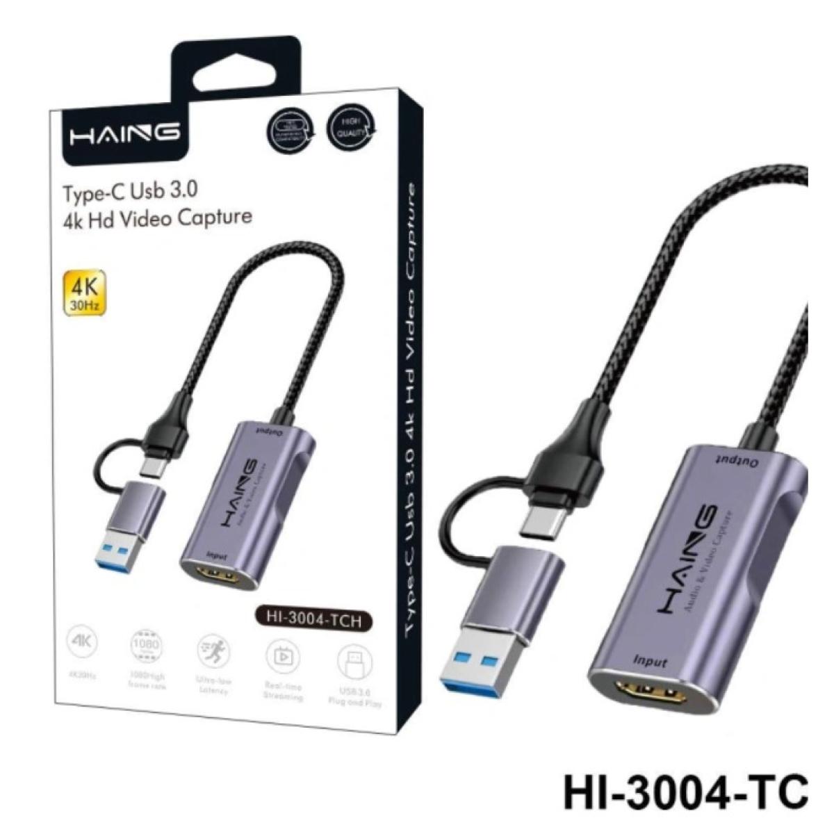 HAING HI-3004-TCH Type-C USB 4K HD Video Capture