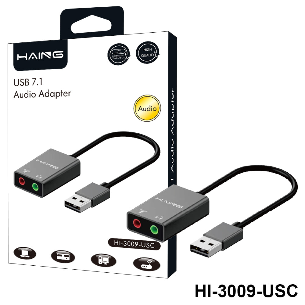 HAING HI-3009-USC USB 7.1USB Adapter HAING HI-3009-USC USB 7.1USB Adapter