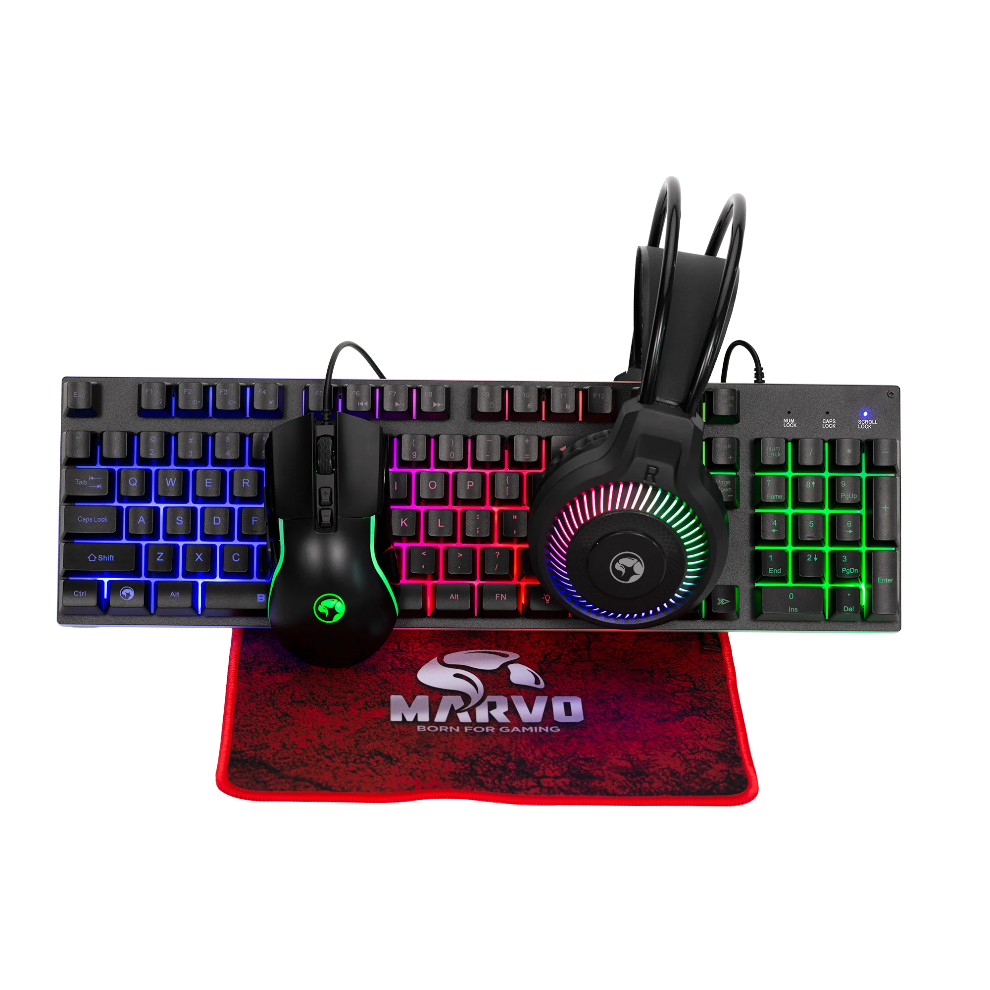 MARVO Gaming COMBO Loot 40 CM416 4in1 - Keyboard, Headset, Mouse, Mousepad