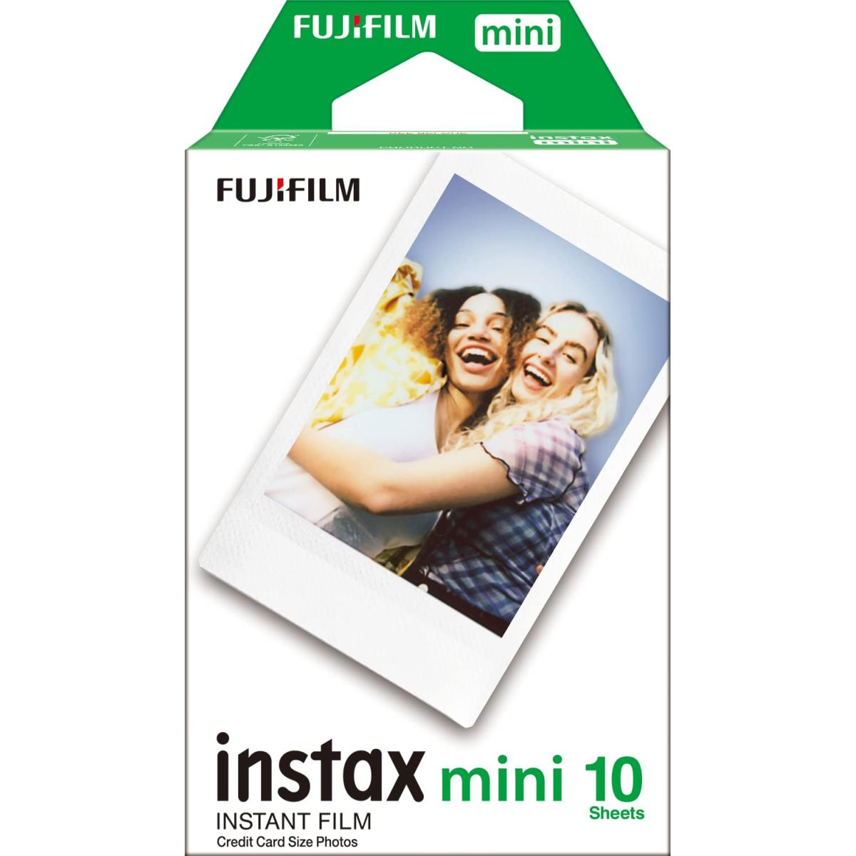 Fujifilm Instax Mini Instant Film Single Pack (White)- 10 Sheet