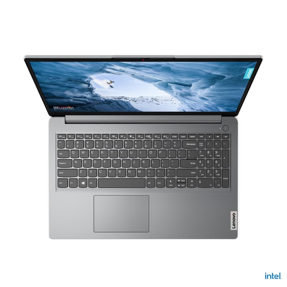 enovo IdeaPad 1 15IJL7 Super Light Wight Intel® Celeron® N4500, 8GB DDR4, 256GB SSD, SD Card Reader - Cloud Grey LAPTOP
