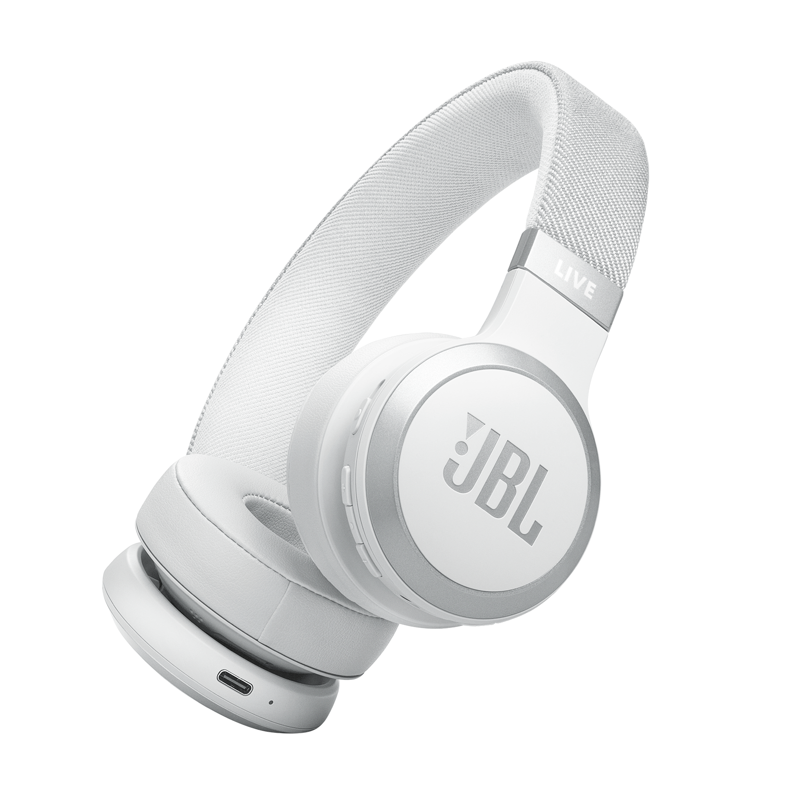 JBL Live 670NC Wireless On-Ear Headset - White JBL Live 670NC Wireless On-Ear Headset - White