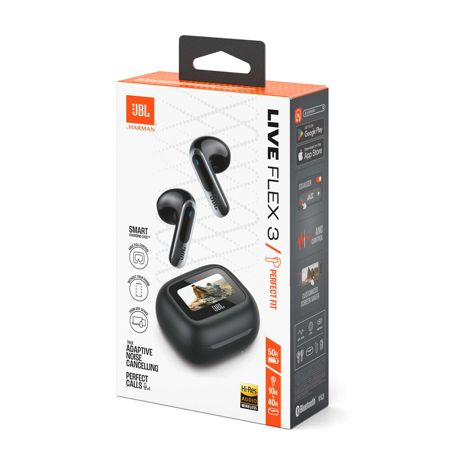 JBL Live FLEX 3 TWS ANC - Black / Silver