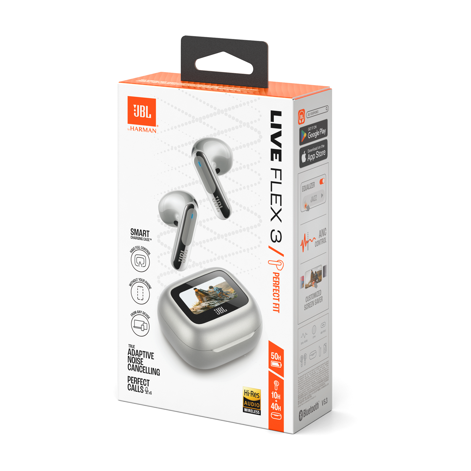 JBL Live FLEX 3 TWS ANC - Black / Silver