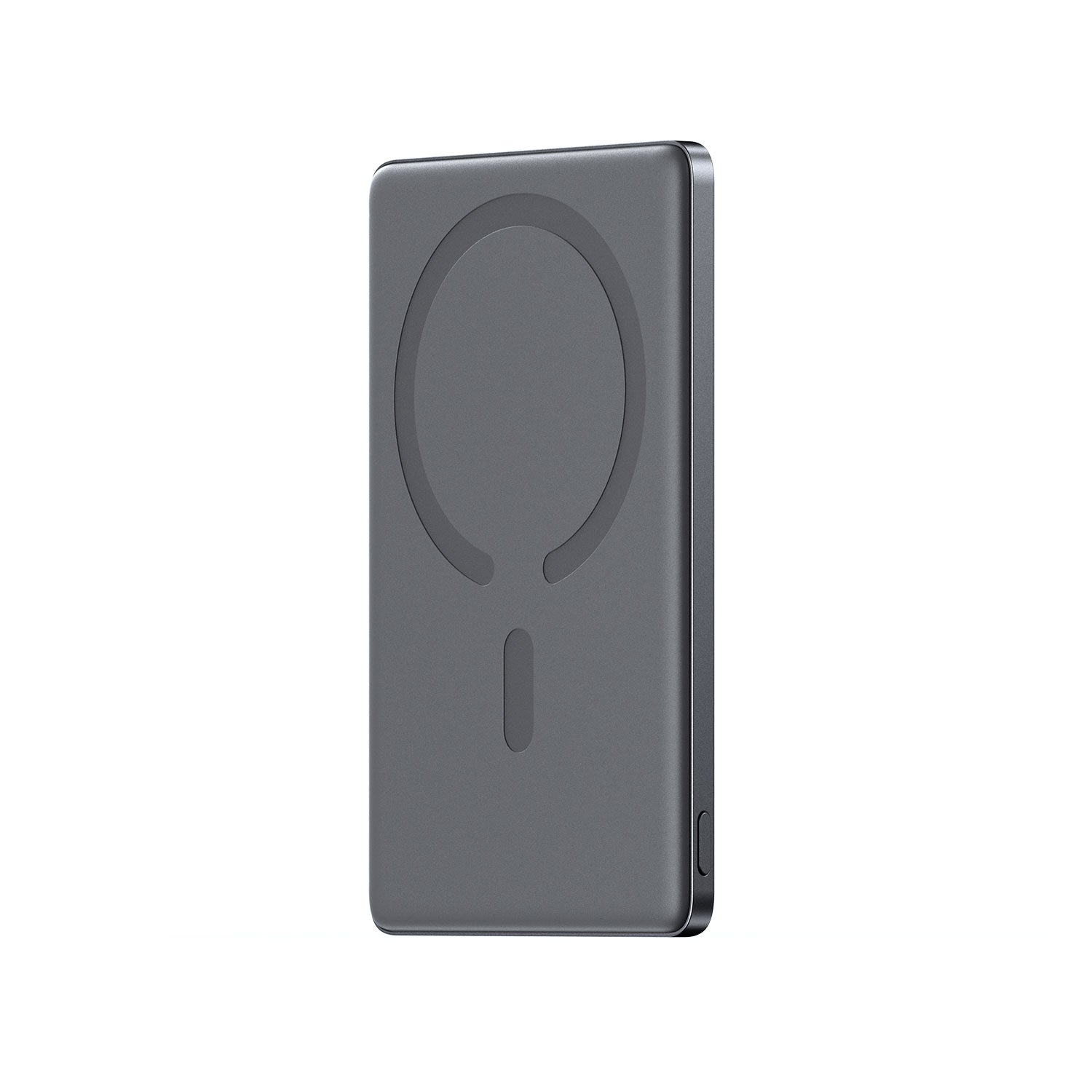 JOYROOM JR-PBM08 20W Ultra-Slim Metal Magnetic Wireless Power Bank 10000mAh Space Grey With Type-C to Type-C 60W 0.25m Cable-Black