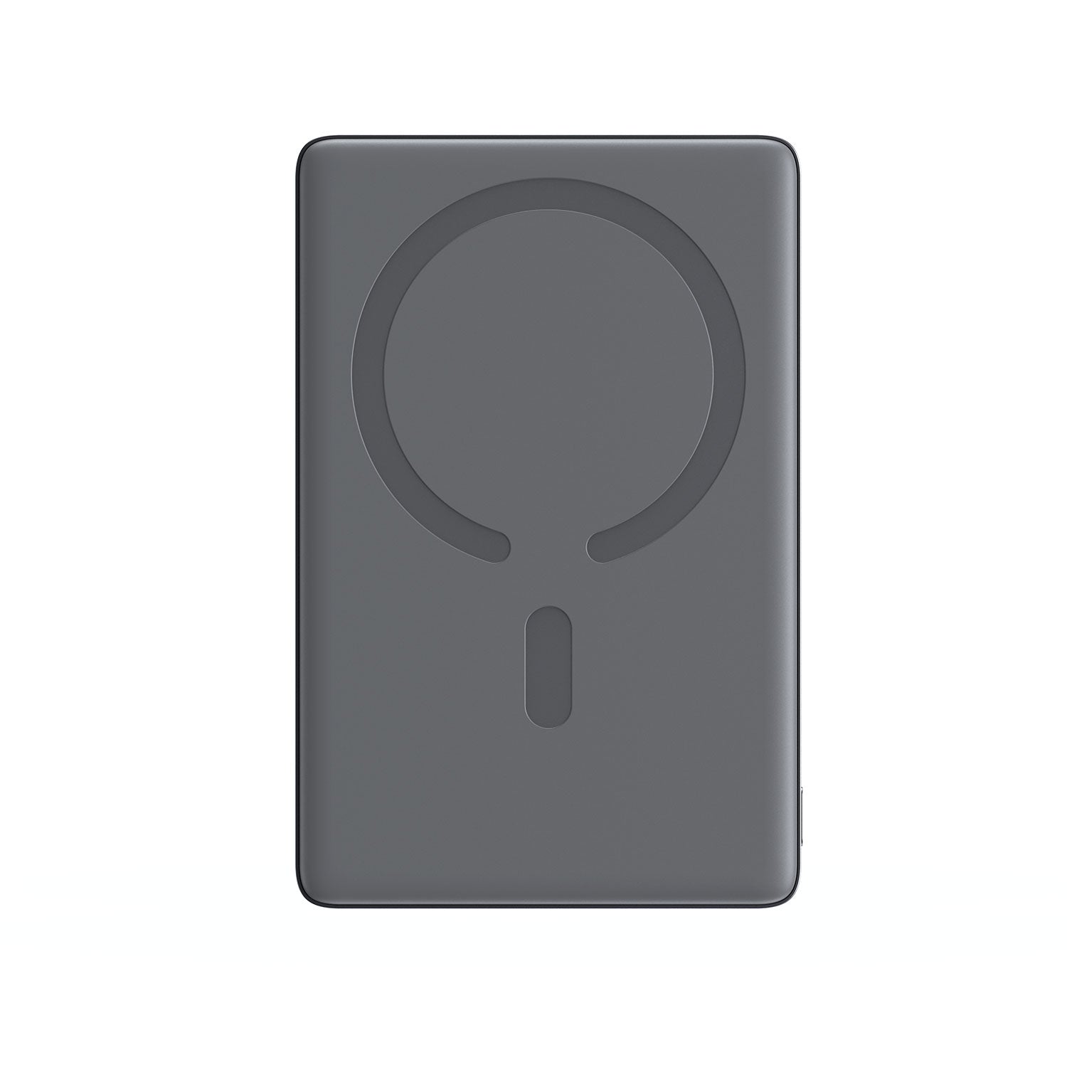 JOYROOM JR-PBM08 20W Ultra-Slim Metal Magnetic Wireless Power Bank 10000mAh Space Grey With Type-C to Type-C 60W 0.25m Cable-Black