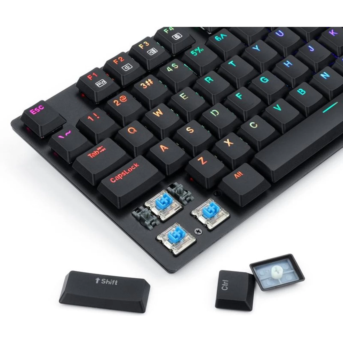 Redragon K607-R6B Aps TKL Mechanical Gaming Keyboard (Dust-Proof Blue Switch)