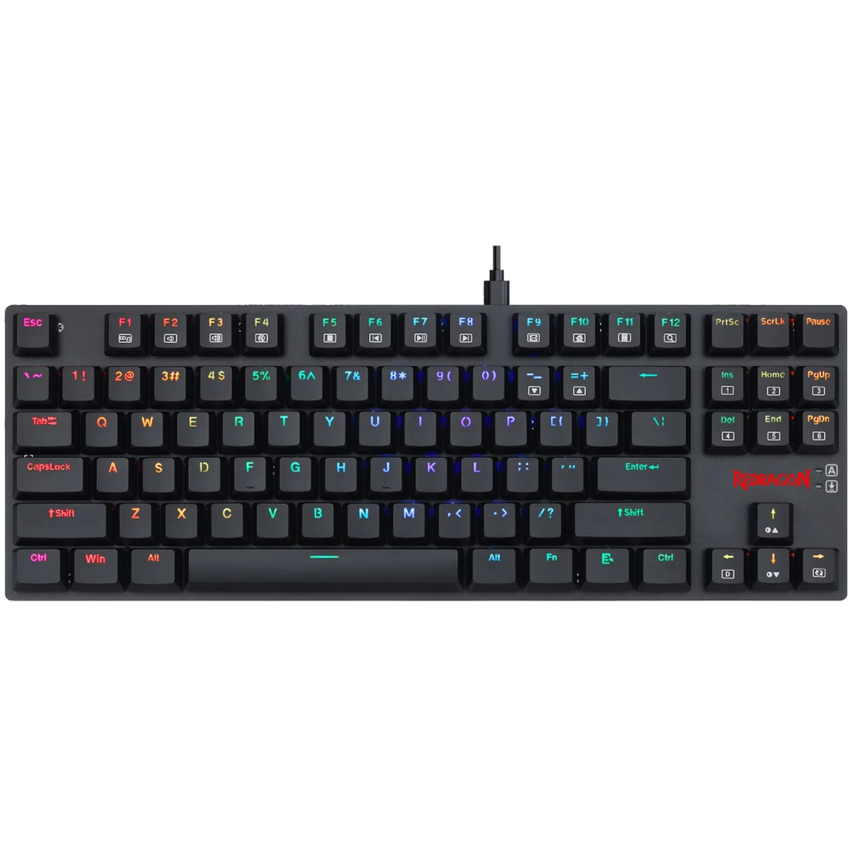 Redragon K607-R6B Aps TKL Mechanical Gaming Keyboard (Dust-Proof Blue Switch)