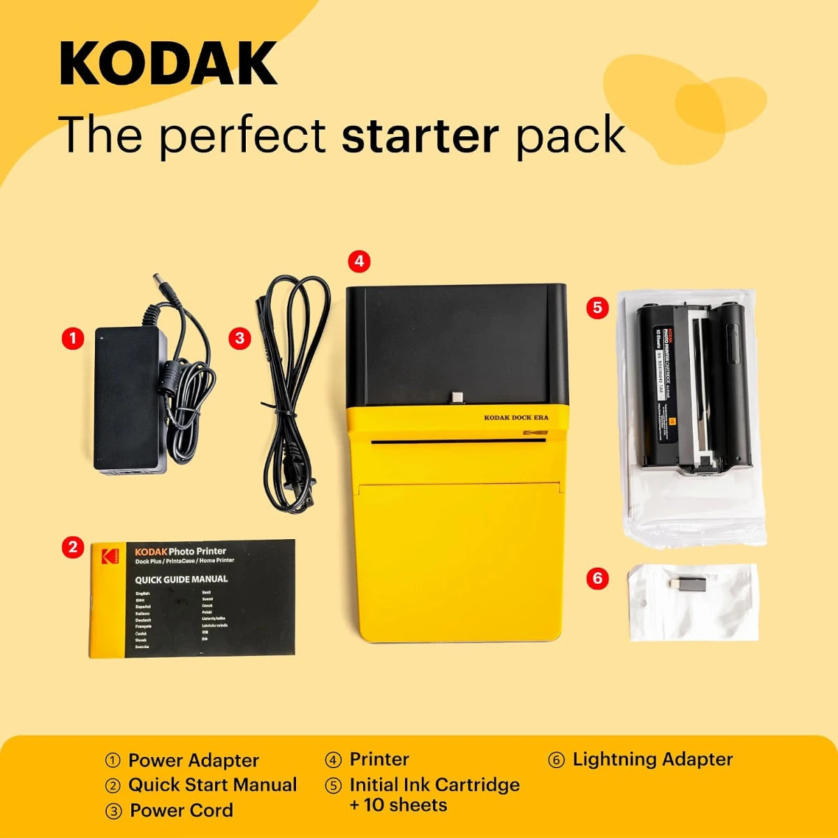 KODAK Dock Era 4x6 Inch D600 Photo Printer
