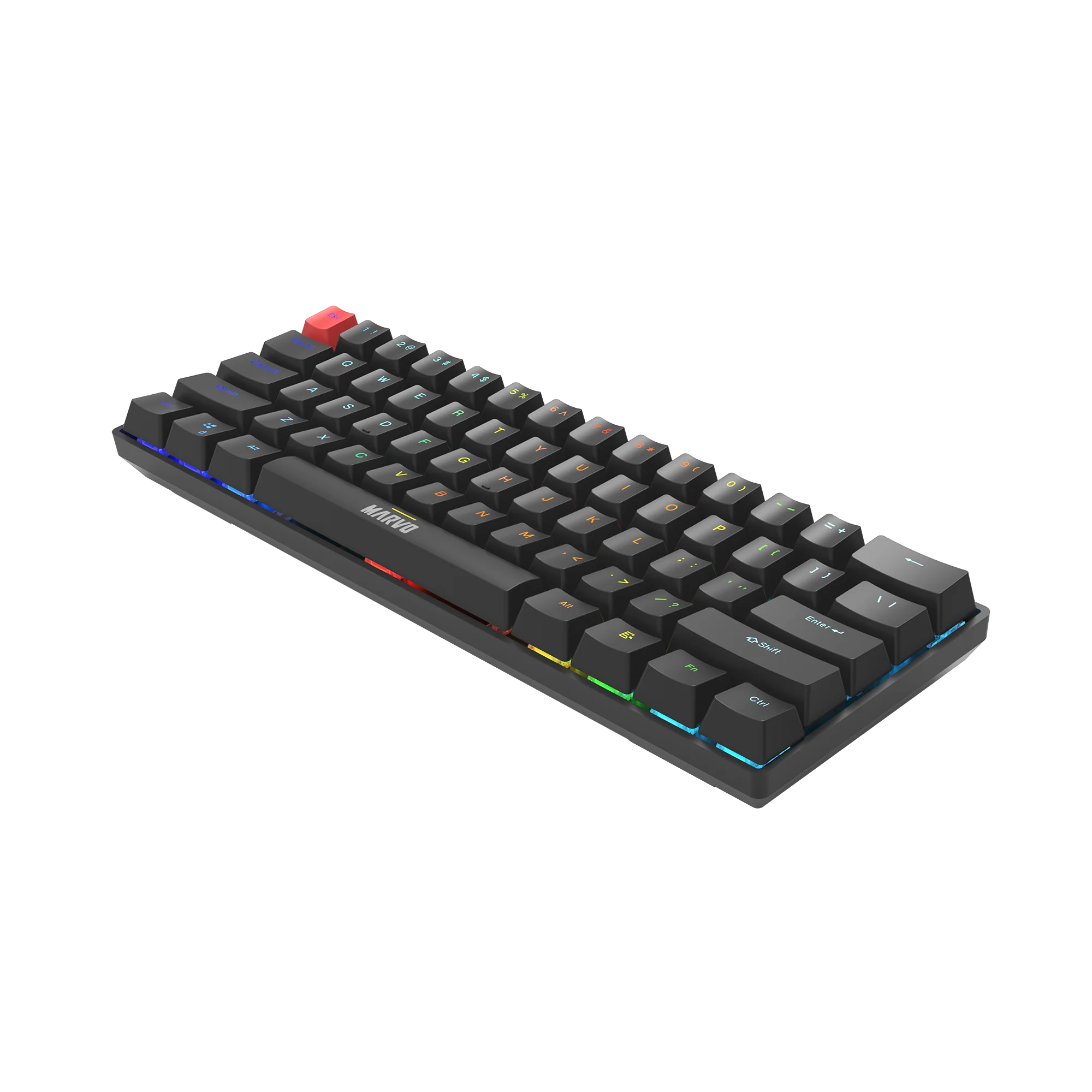 Marvo Saber 61 Wired Gaming Keyboard Black