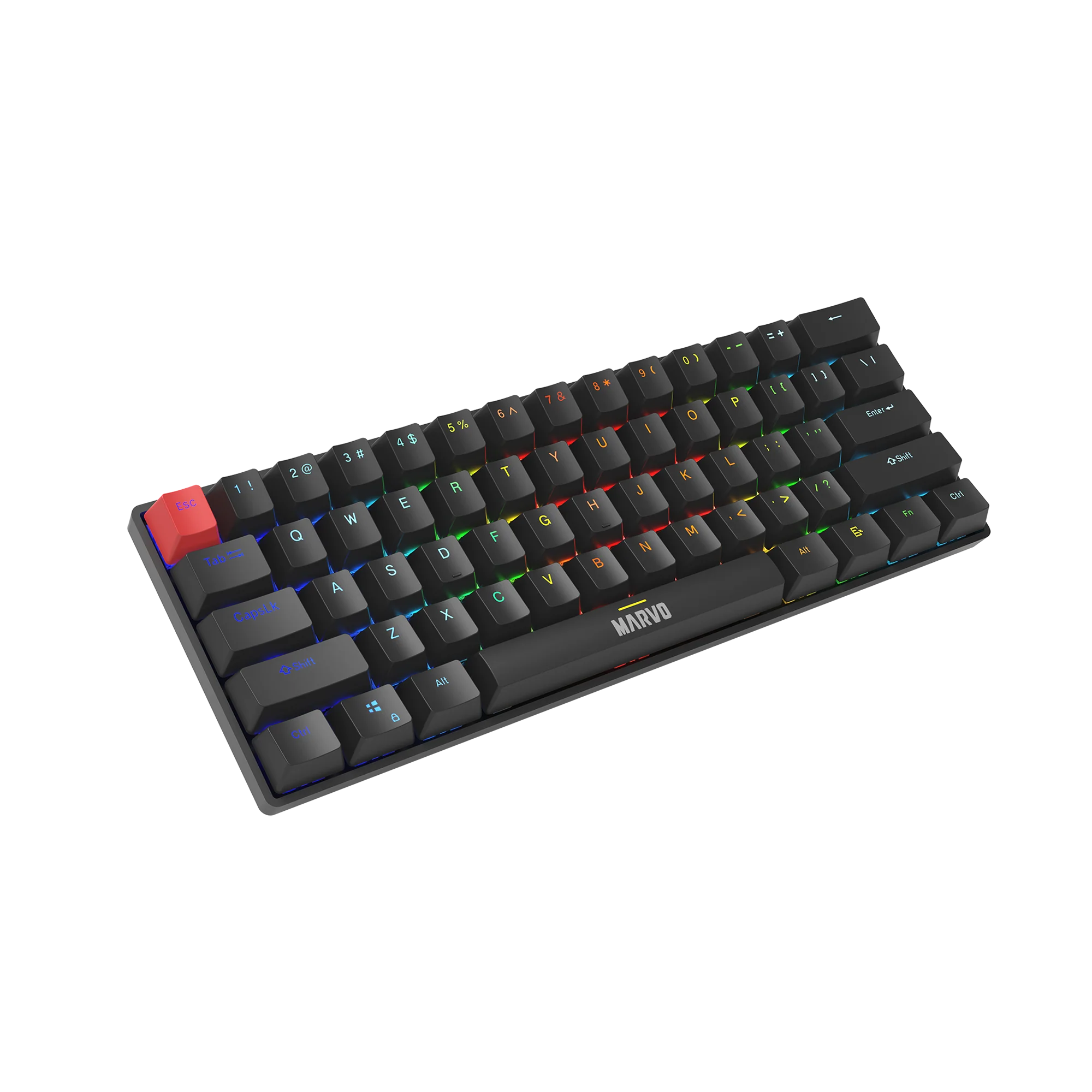 Marvo Saber 61 Wired Gaming Keyboard Black