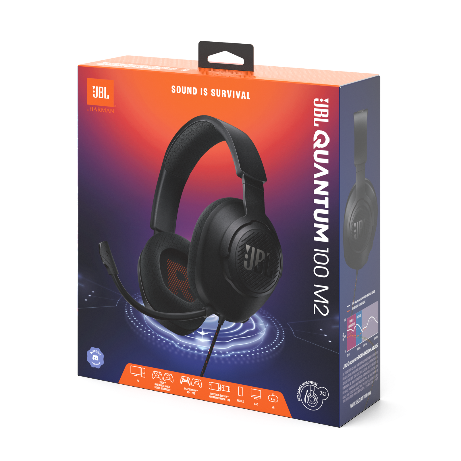 JBL Quantum 100 M2 Wired Gaming Headset