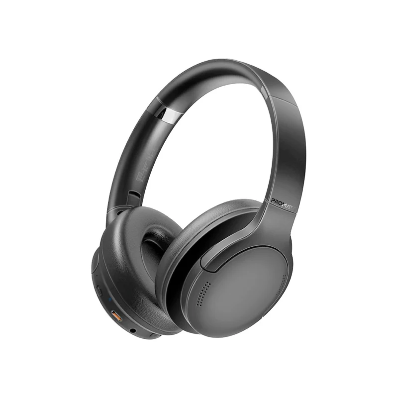 Promate Laboca Pro High Fidelity Over-Ear Wireless Headphones - Black