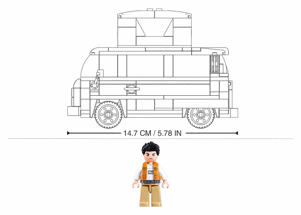 Sluban ModelBricks- 1/35 TS-2 camping 265pcs
