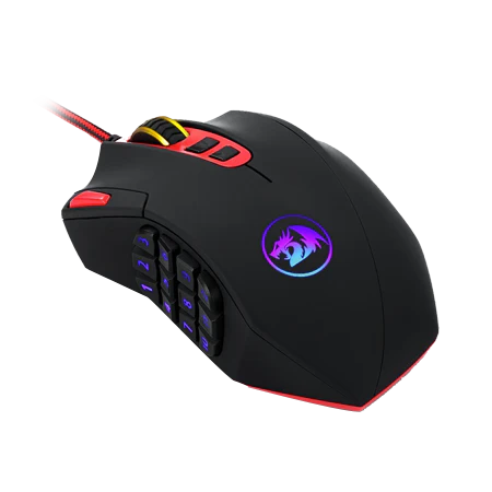 Redragon M901 Perdition 24000DPI MMO Mouse LED RGB Wired Gaming Mouse