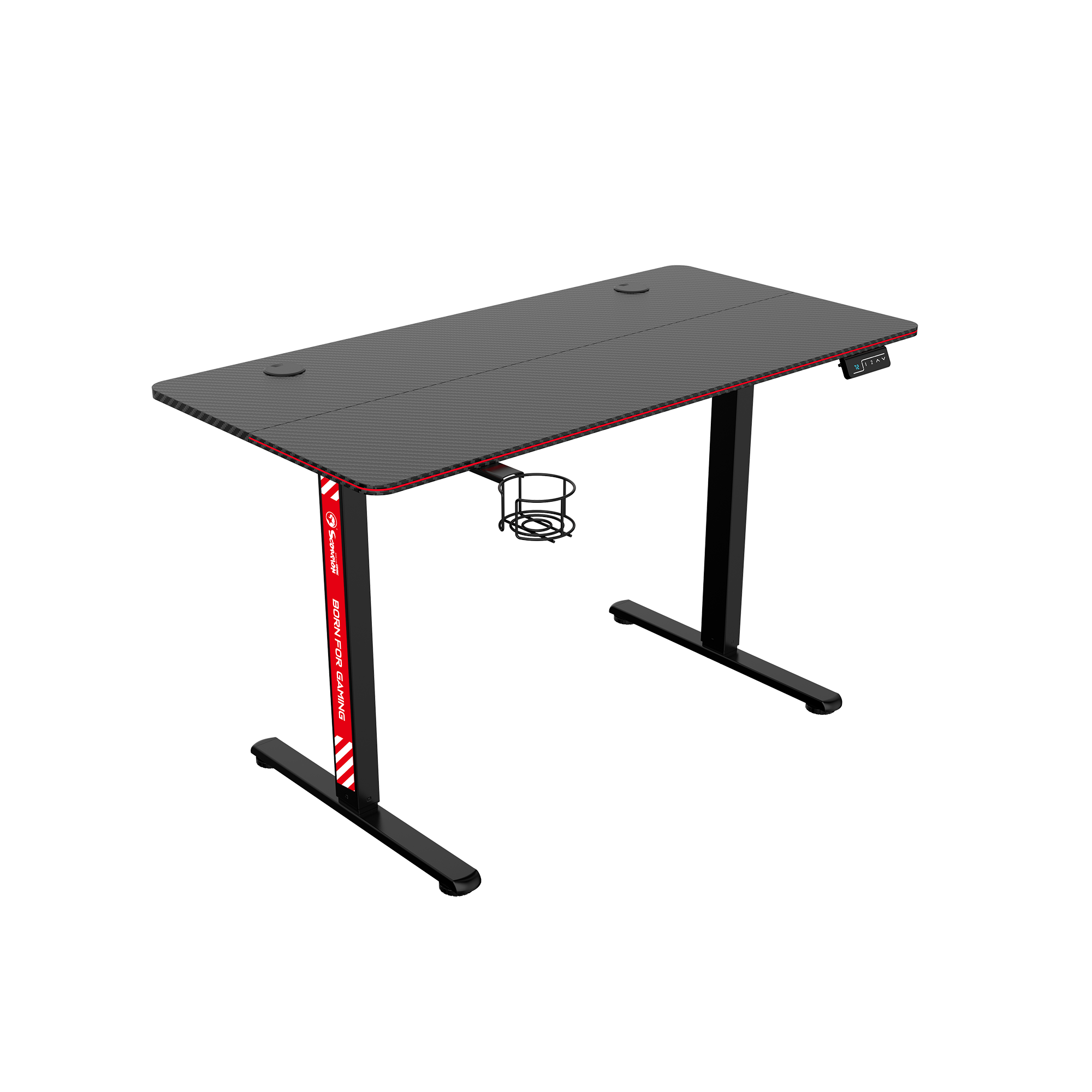 MARVO Arena E60 DE-10 Height-Adjustable & Ergonomic Gaming Desk
