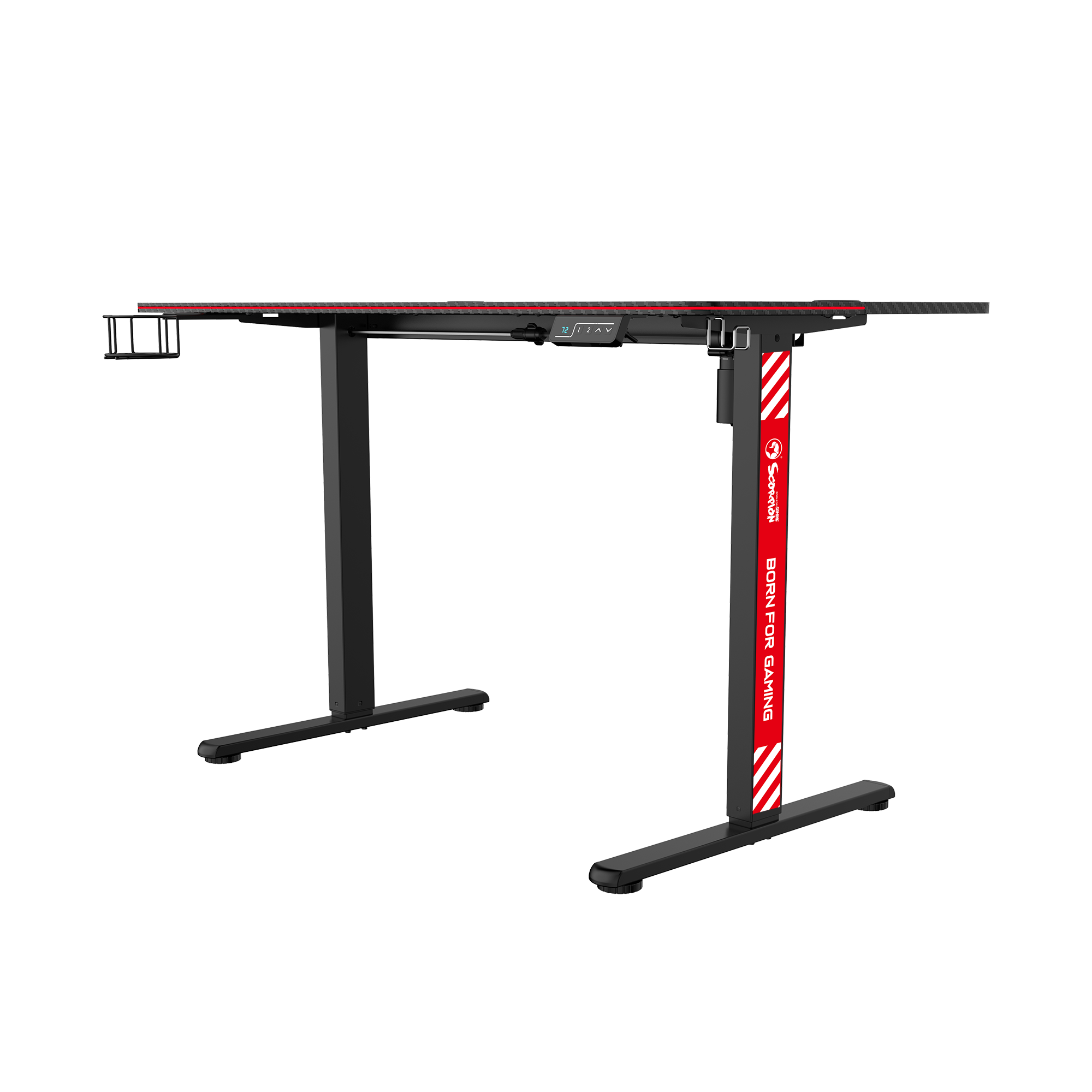 MARVO Arena E60 DE-10 Height-Adjustable & Ergonomic Gaming Desk