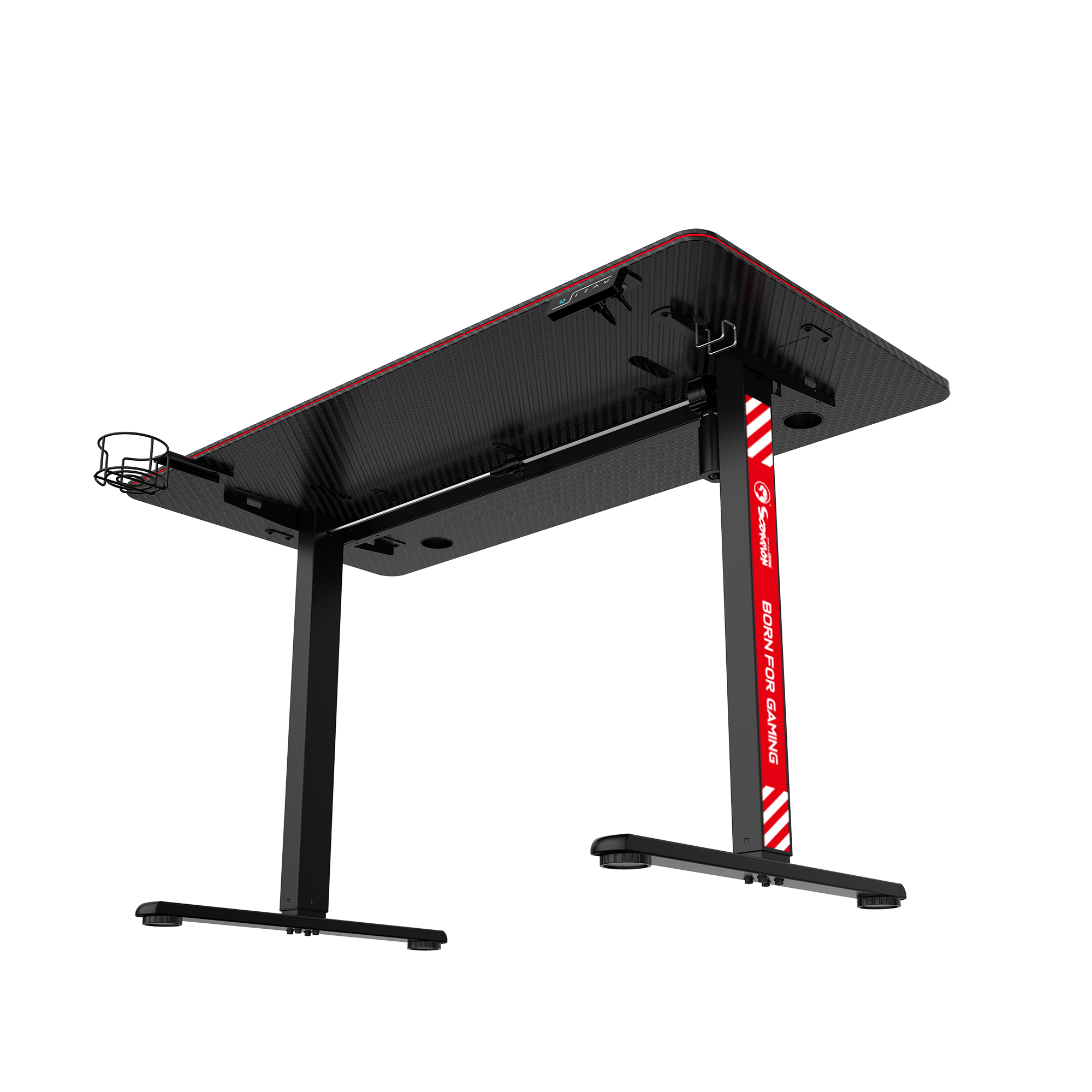 MARVO Arena E60 DE-10 Height-Adjustable & Ergonomic Gaming Desk