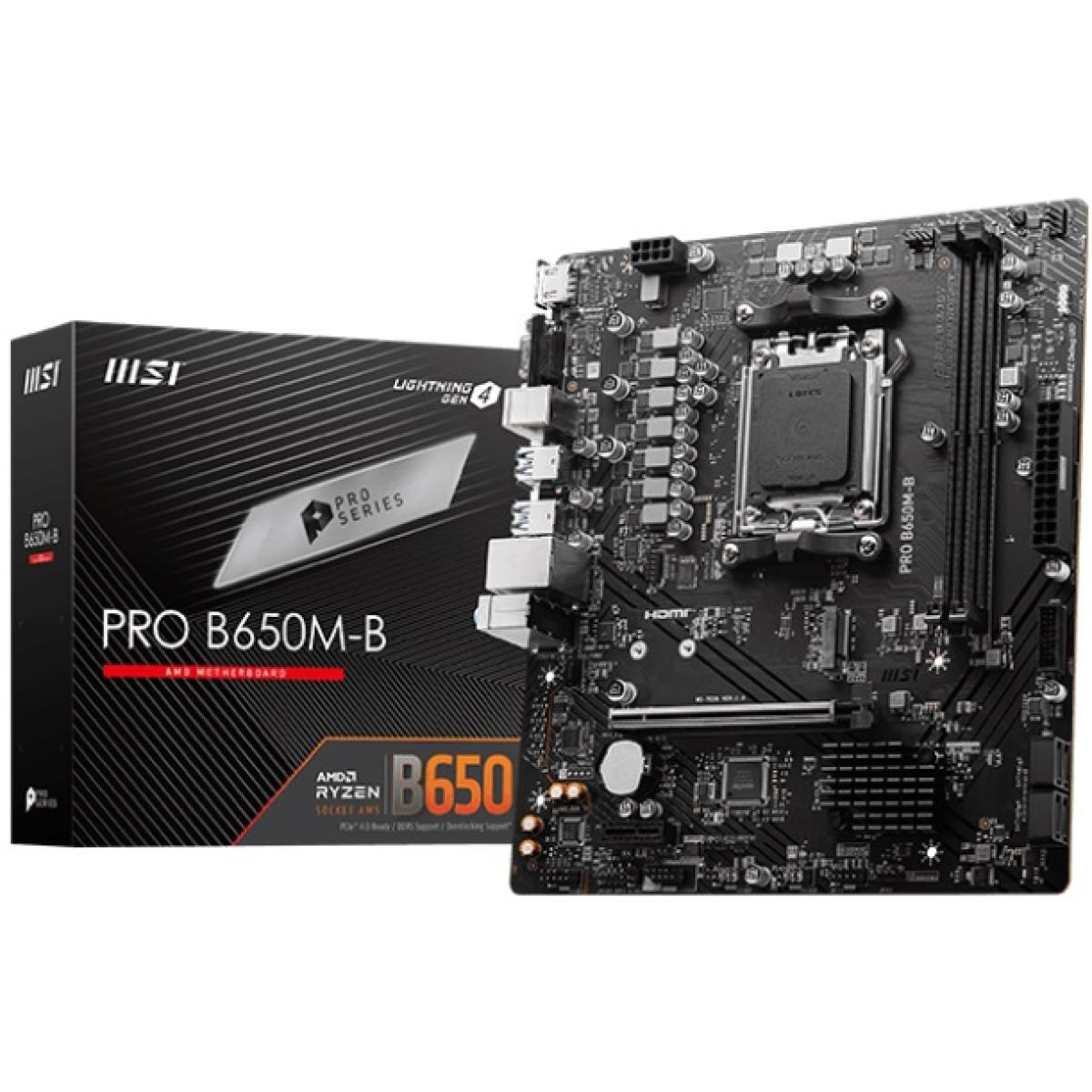 MSI PRO B650M-B AMD RYZEN 7000 Series AM5 Gaming MotherBoard