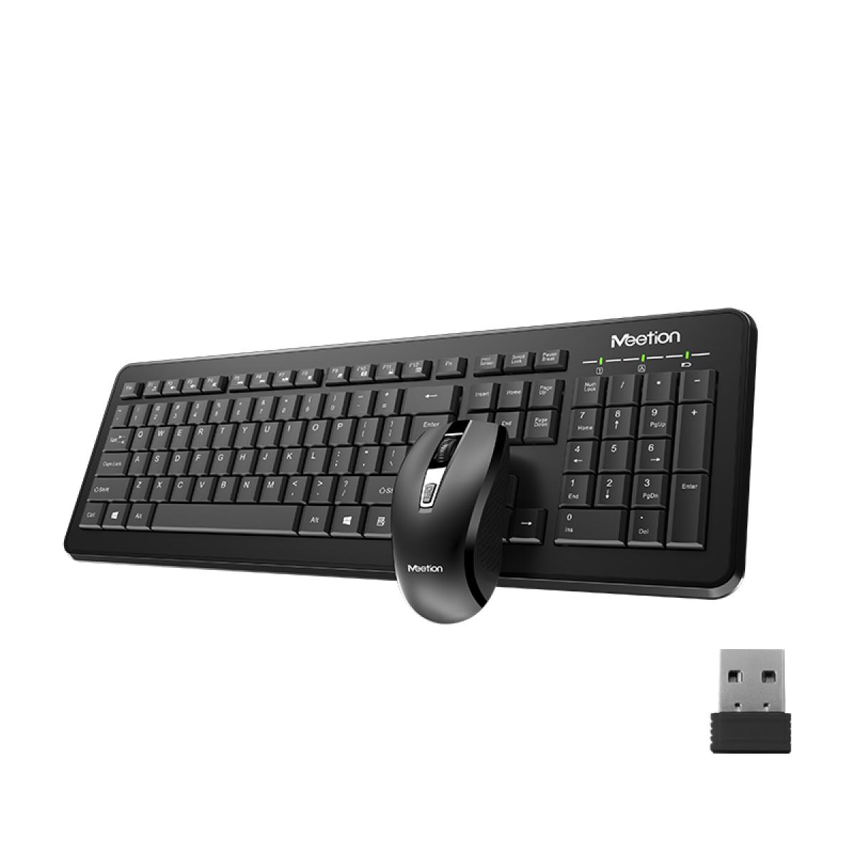 Meetion C4120 Wireless Keyboard & Mouse Combo Kit- Black Meetion C4120 Wireless Keyboard & Mouse Combo Kit- Black
