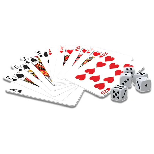AMBASSADOR CLASSIC GAMES 2 DECKS PLAYING CARDS & 5DICE AMBASSADOR CLASSIC GAMES 2 DECKS PLAYING CARDS & 5DICE