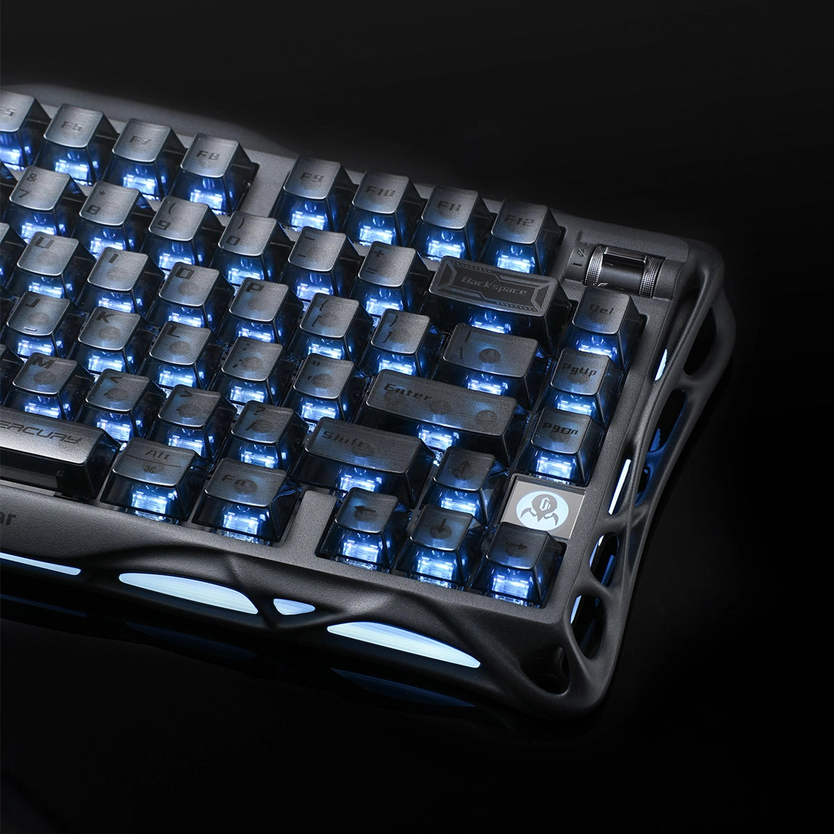 GRAVASTAR K1 75% WIRELESS MECHANICAL GAMING KEYBOARD - Stealth Black