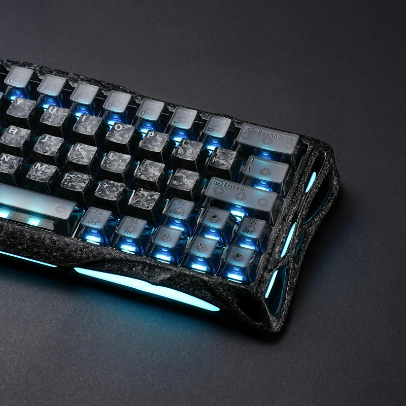 GravaStar Mercury V60 Pro 60% Hall Effect Magnetic Switch Gaming Keyboard - Cyber Frost Black